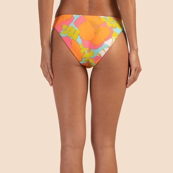 Trina‎ Turk Playa De Flor Reversible French Cut Multicolor Bikini Bottom Sz 10 - Picture 3 of 8
